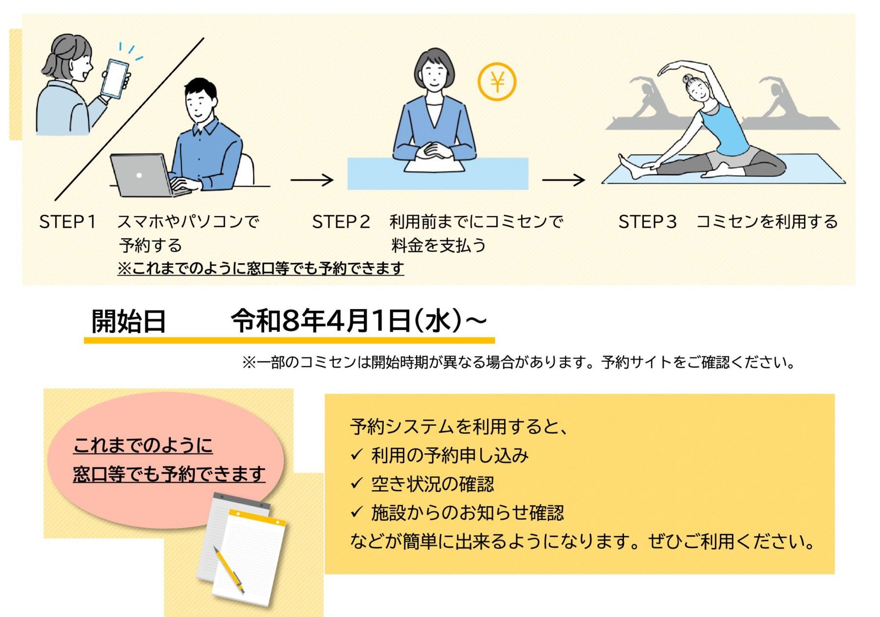 インターネット予約受付を開始します